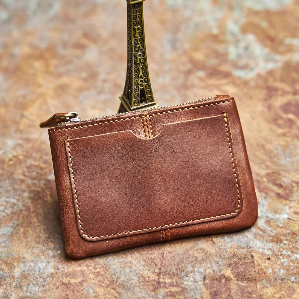 NASVA Genuine Leather Wallet Men's Wallet Women's Wallet Card Case Small Wallet Cowhide Wallet Coin Pouch Key Pouch coin purse women wallet card wallet