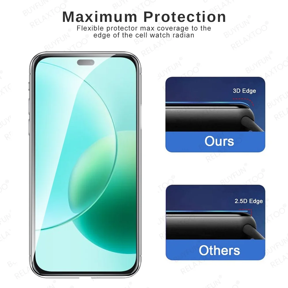 3-Pack Tempered Glass Screen Protectors
