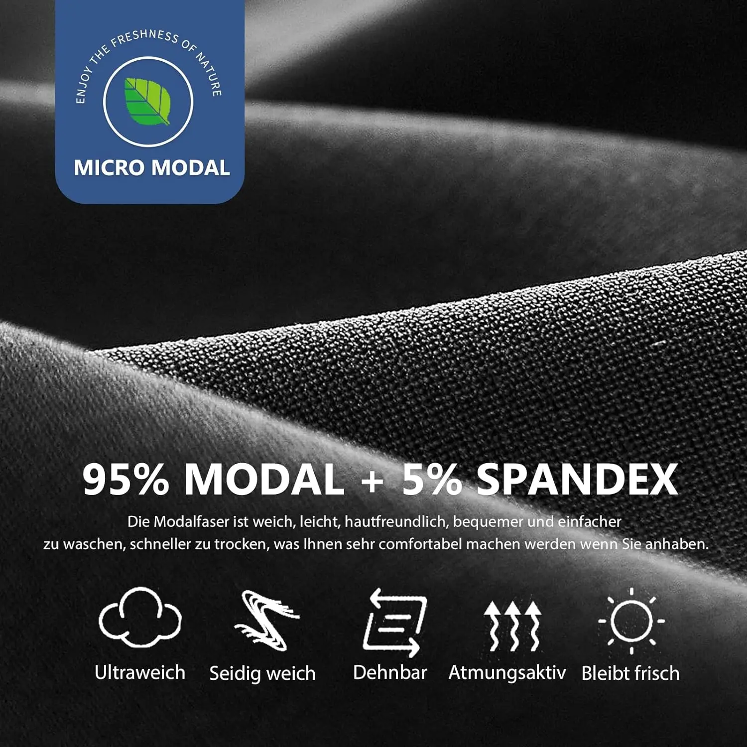 Yiailing Men's Modal Microfibre Underwear Briefs Low Rise Support Letter Elastic Waist Briefs Underwear Pack of 4 Black