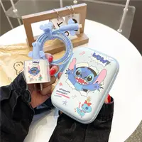 Anime Disney Storage Bag Cartoon Lilo&Stitch ID Card Earphone Zero Bags Cute Storage Bag Kids Coin Purse Data Cable Storage Box 2