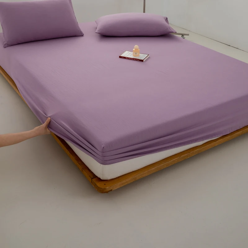 Luxurious Soft Cotton Fitted Bed Sheet with Elastic Band - Premium Mattress Cover