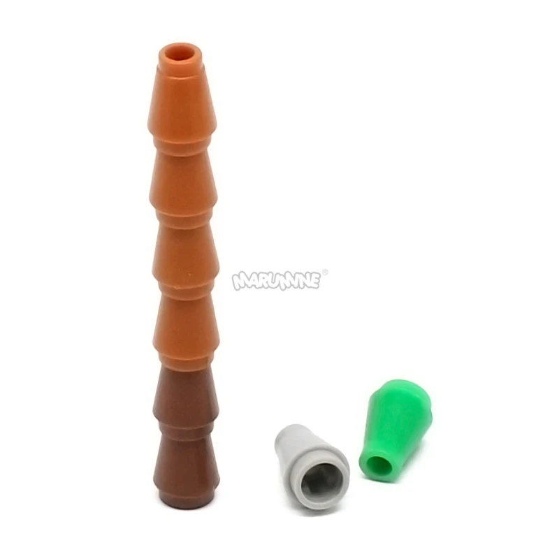 Marumine MOC Bricks 1x1 without Top Groove Cone 50PCS Compatible 4589 6188 59900 Building Blocks Accessories Assembles Particles 4
