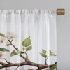 2 Pieces HD Digital Seven Color Bird Flower Figure Printed Window Valance Home Decorating Style Decorative Living Room Bedroom R 5