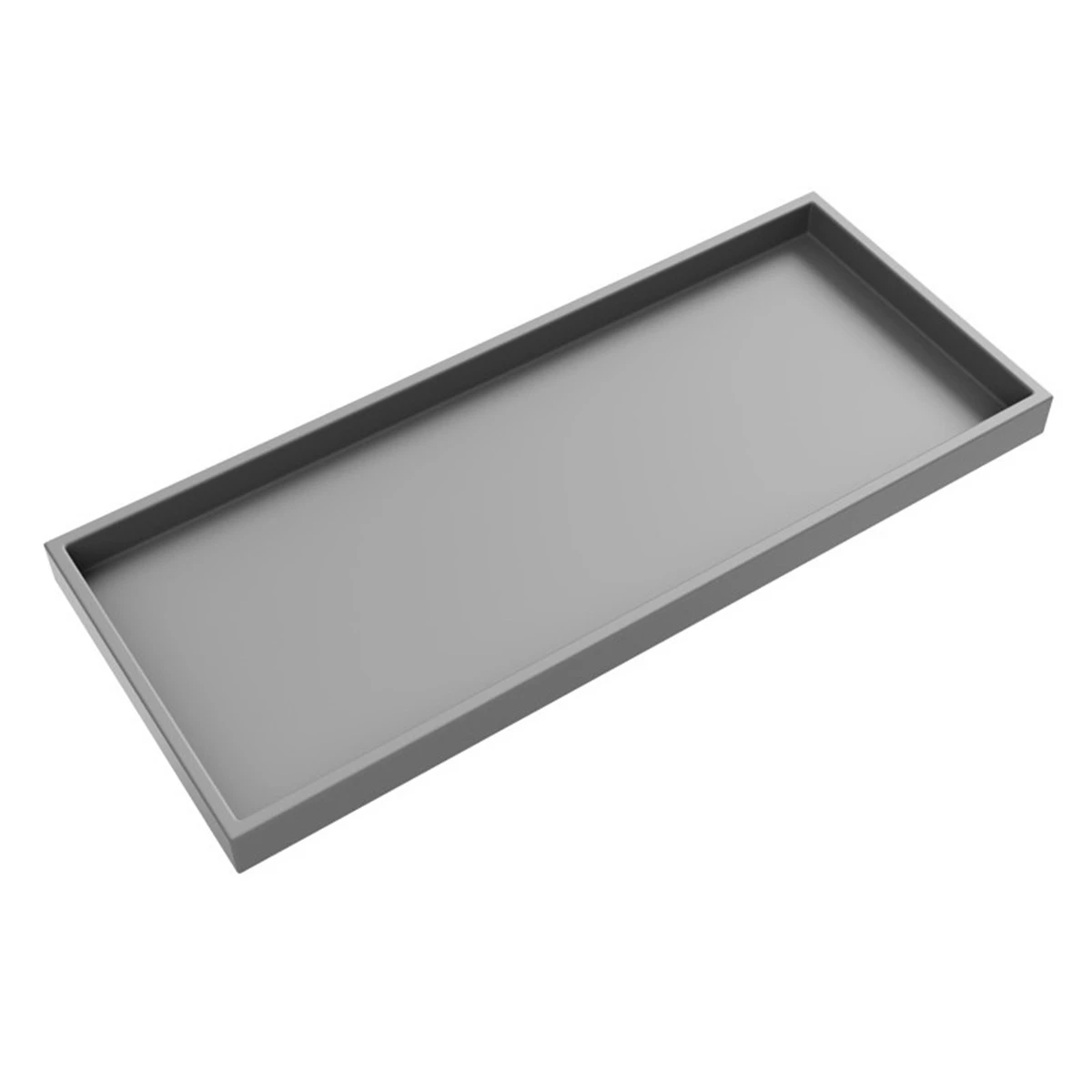 Bathroom Storage Tray Silicone Bathroom Vanity Tray Shatterproof Rectangle Soap Dispenser Storage