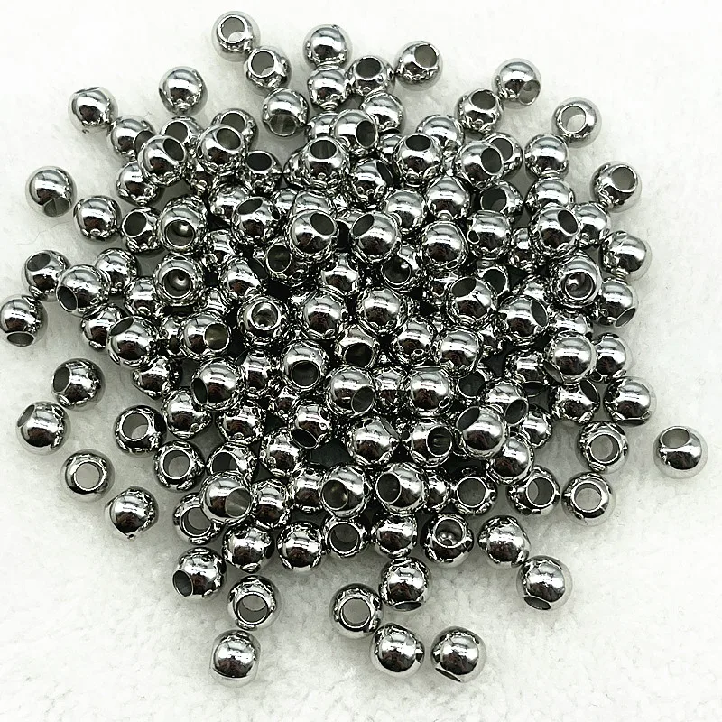 Versatile Big Hole Round Spacer Beads for DIY Jewelry and Crafting