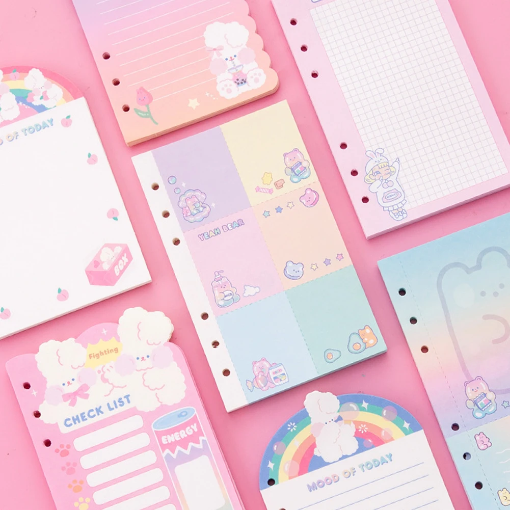 A6 Binder Refill Paper Monthly  A5 Paper Refill Weekly Planner - 45 Sheets  Kawaii A5 - Aliexpress