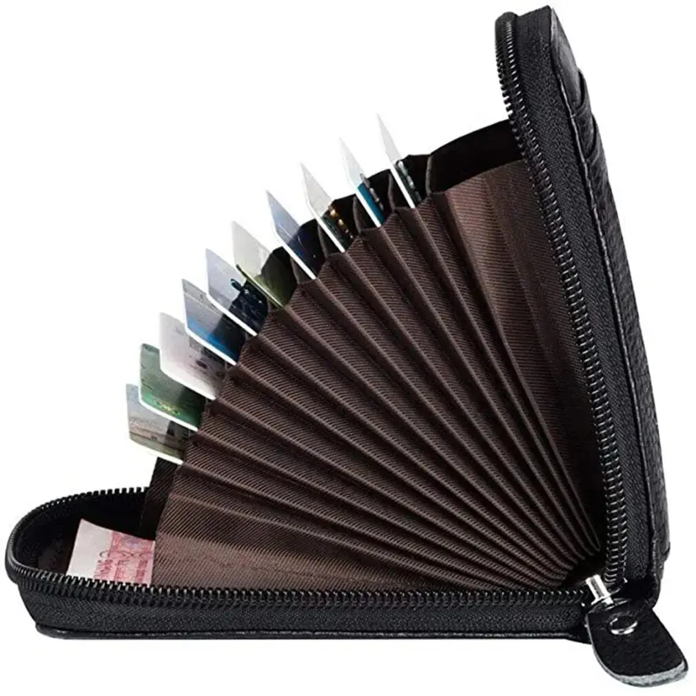 Korean Edition Women's Portable Card Holder with Zipper