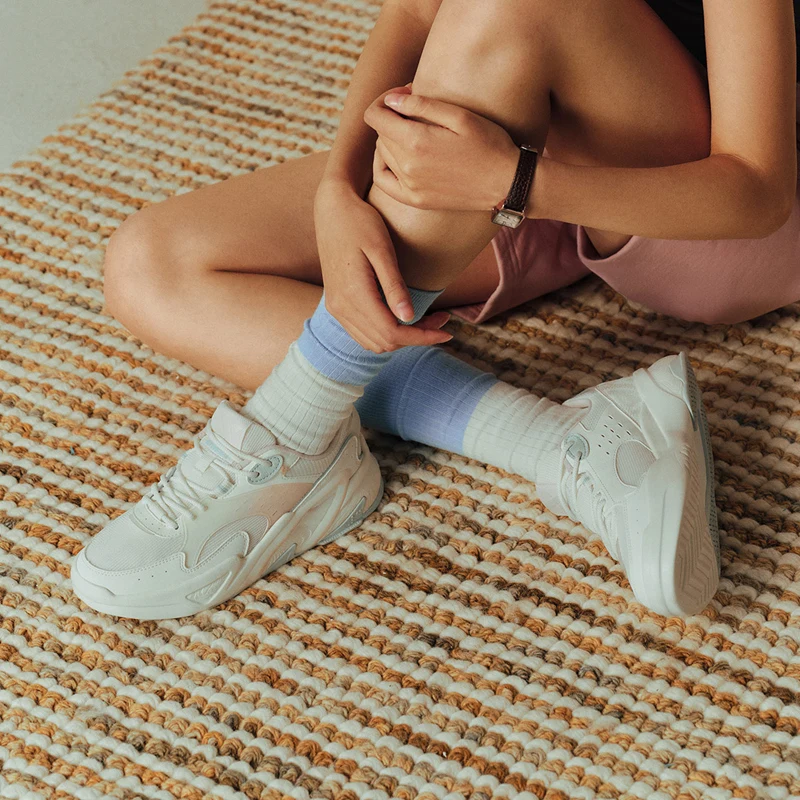 Xtep Skateboarding Shoes For Women Summer Street Non-Slip Chic Women's Sports Shoes Fashion Lace Up Sneakers 876218310013