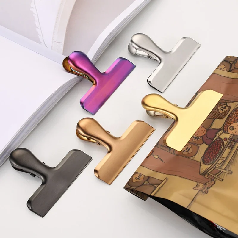 

Vintage Binder Clip Metal Planner Clips Pink Red Gold Color Clamp Office Decorative Supplies School Stationery
