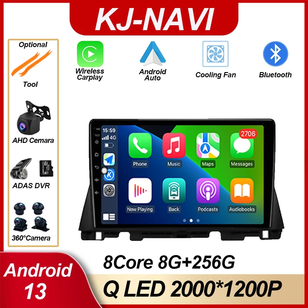 

Android 13 для Kia Optima 4 JF 2015 - 2020 9 дюймов 8 ядер интернет Carplay WIFI Bluetooth навигация GPS система радио мультимедиа