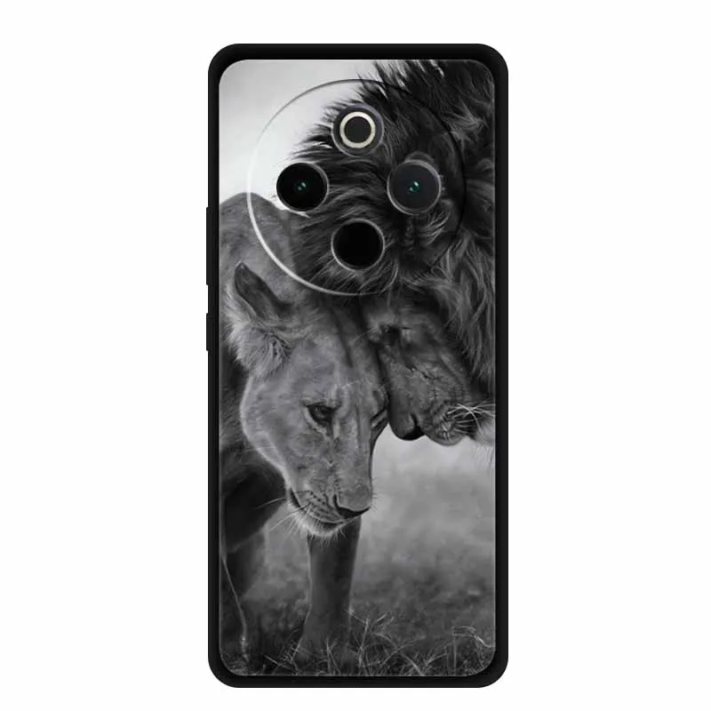 Cartoon Animals TPU Silicone Phone Case & Bumper Cover - Soft Shell