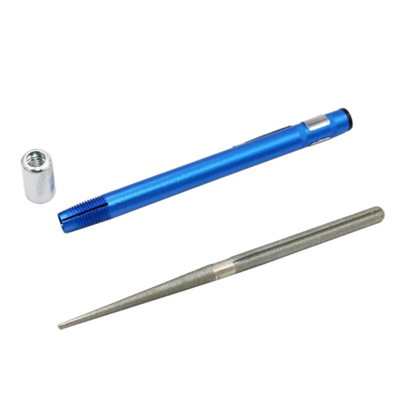 2in1 Knife Sharpener Diamond Pen Shaped Sharpener Pocket Sharpening Rod for Fishing Hooks Serrations Gut Hook Kitchen knife sharpener kitchen knife sharpener knife sharpening stone diamond sharpening stone fish hook sharpener