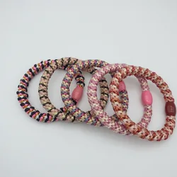 Set of 5 Colorful Elastic Hair Tie Bracelets (Color 10)