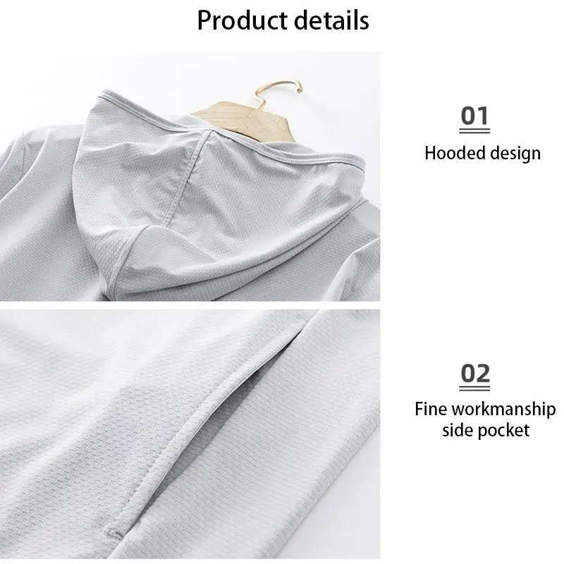Quick-drying Sun Protection Clothing Men Summer Ultrathin