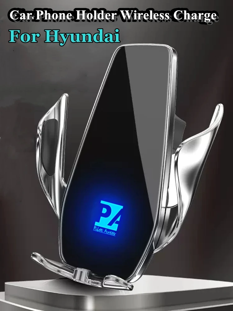 

For Hyundai Elantra Car Cell Mobile Phone Holder Wireless Charger GPS Mount