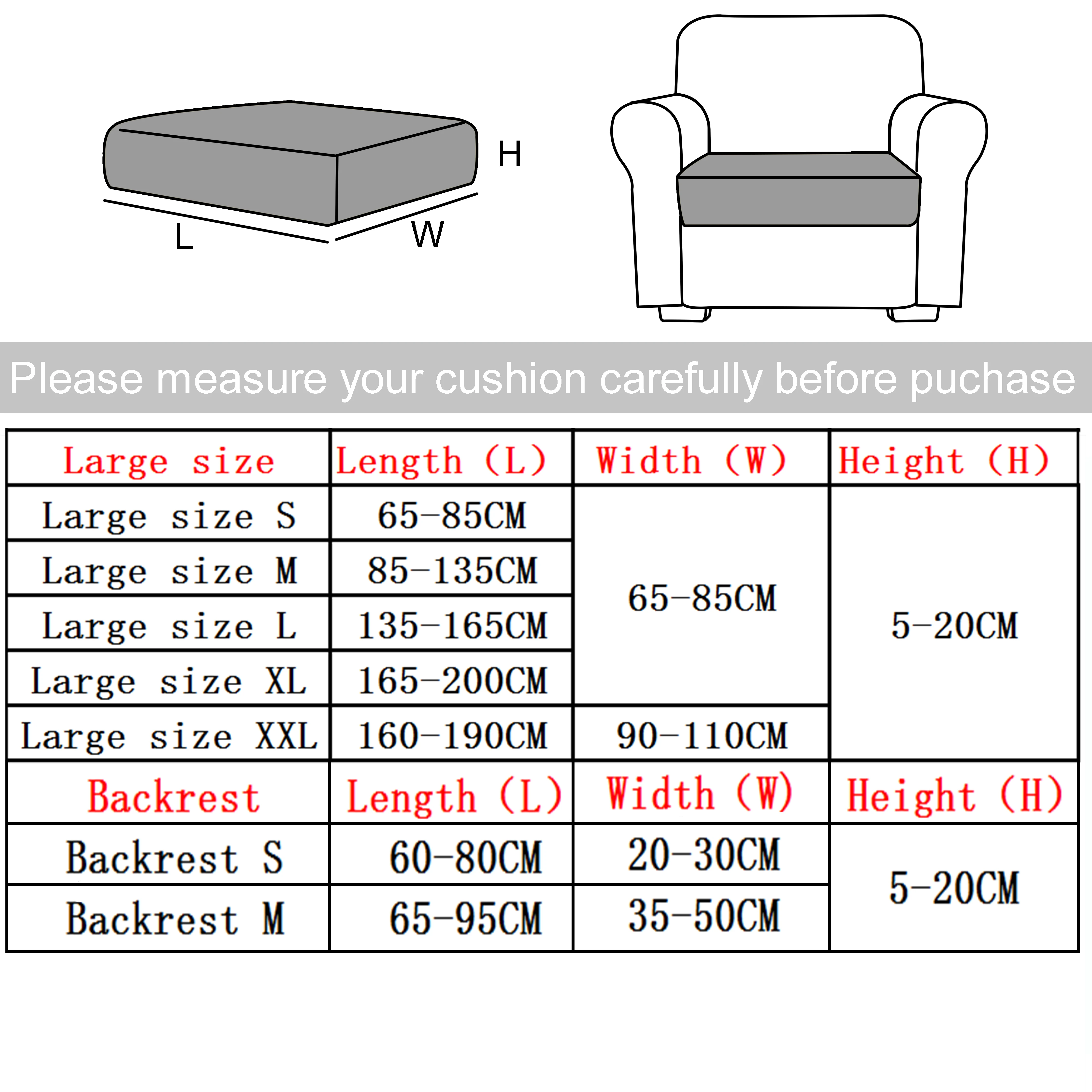 1PC Jacquard Sofa Cushion Cover Thickened Solid Color Non-Slip Couch Slipcover Removable Washable Living Room Sofa Dust Covers 5