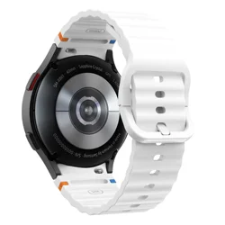 Premium Silicone Replacement Band for Smartwatches - Versatile Sizes and Timeless Style (White)