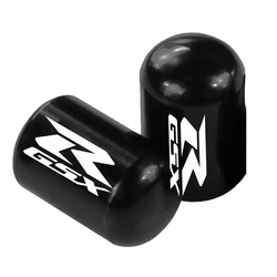 Premium Motorcycle Air Port Stem Caps with Logo - Stylish Accessories for SUZUKI Bikes (2010 - 2023) (Beige)