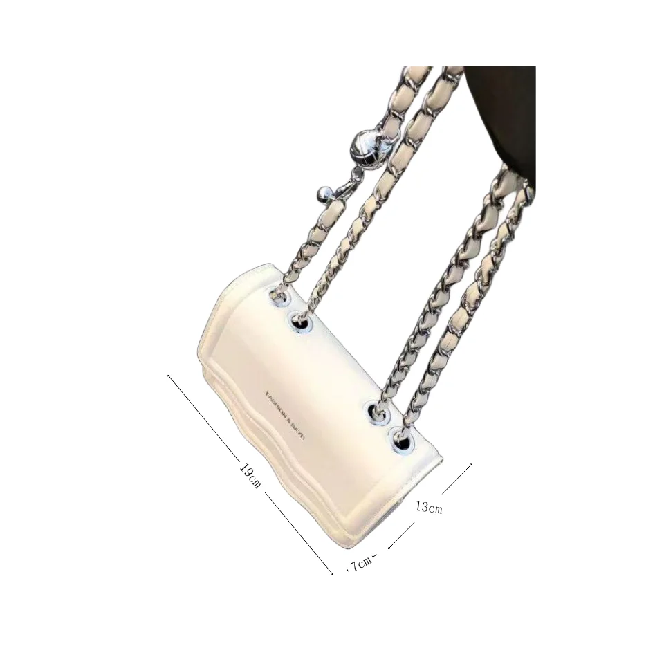 Wave Women's Chain Small Square Crossbody Shoulder Bag Versatile_voghion.com