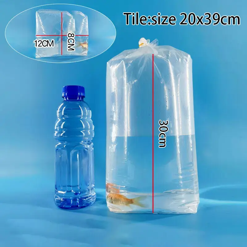 Aquarium Breathing Bags Breather Bags Transport LongLife Fish Shrimp Leak Proof Plastic for Live Fish Durable 50PCS aquarium breathing bags