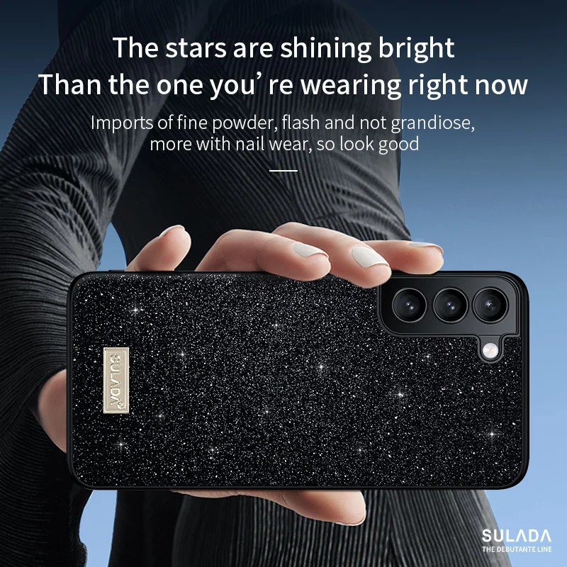 Fashion Trendy Glitter Case For Samsung GalaxyS25Ultr S24 Ultra S25 S24+ S23 Rhinestone Bling Cover For Her Women Girls Luxury