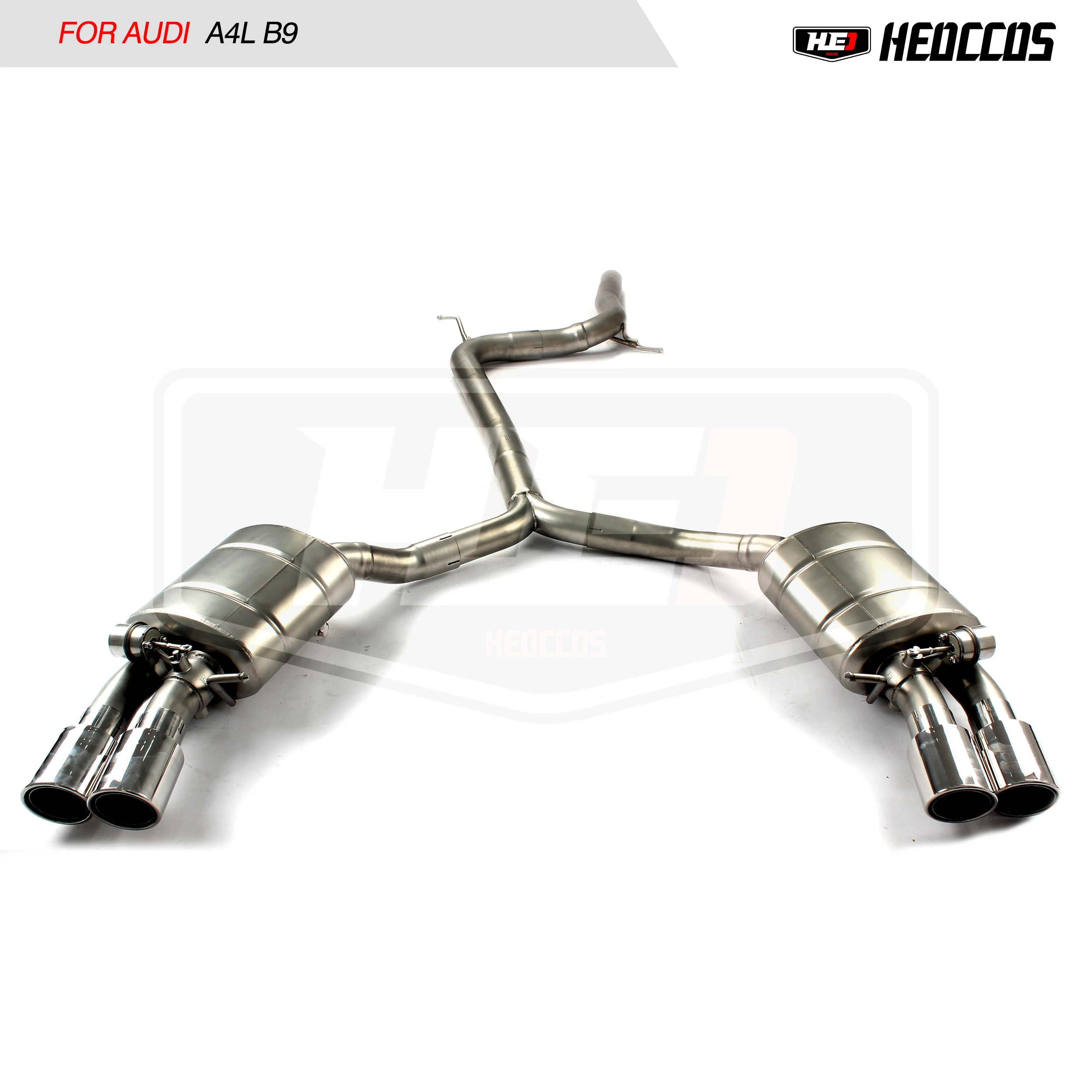 

HEO stainless steel exhaust system For Audi A4 B9 exhaust 2017 catback valve exhaust performance upgrade and modification