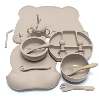 14pcs Silicone Baby Meal Tray Suction Cup