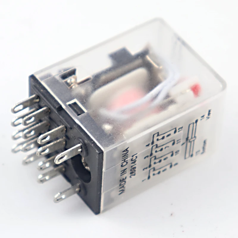 LED MY4 범용 릴레이 스위치, 14 핀 릴레이, 4pdt, 12V, 24V, 110V, 220V, MY4NJ, HH54P ...
