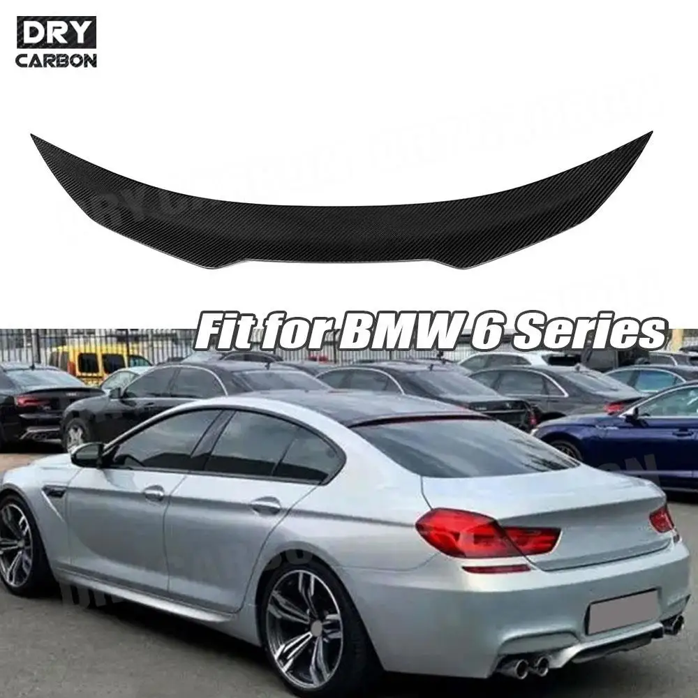 

Dry Carbon Fiber Accessories for BMW 6 Series F06 F12 Sedan 2012-2017 Car Trunk Duck Spoiler Lid Wing Rear Boot Spoiler Bodykits