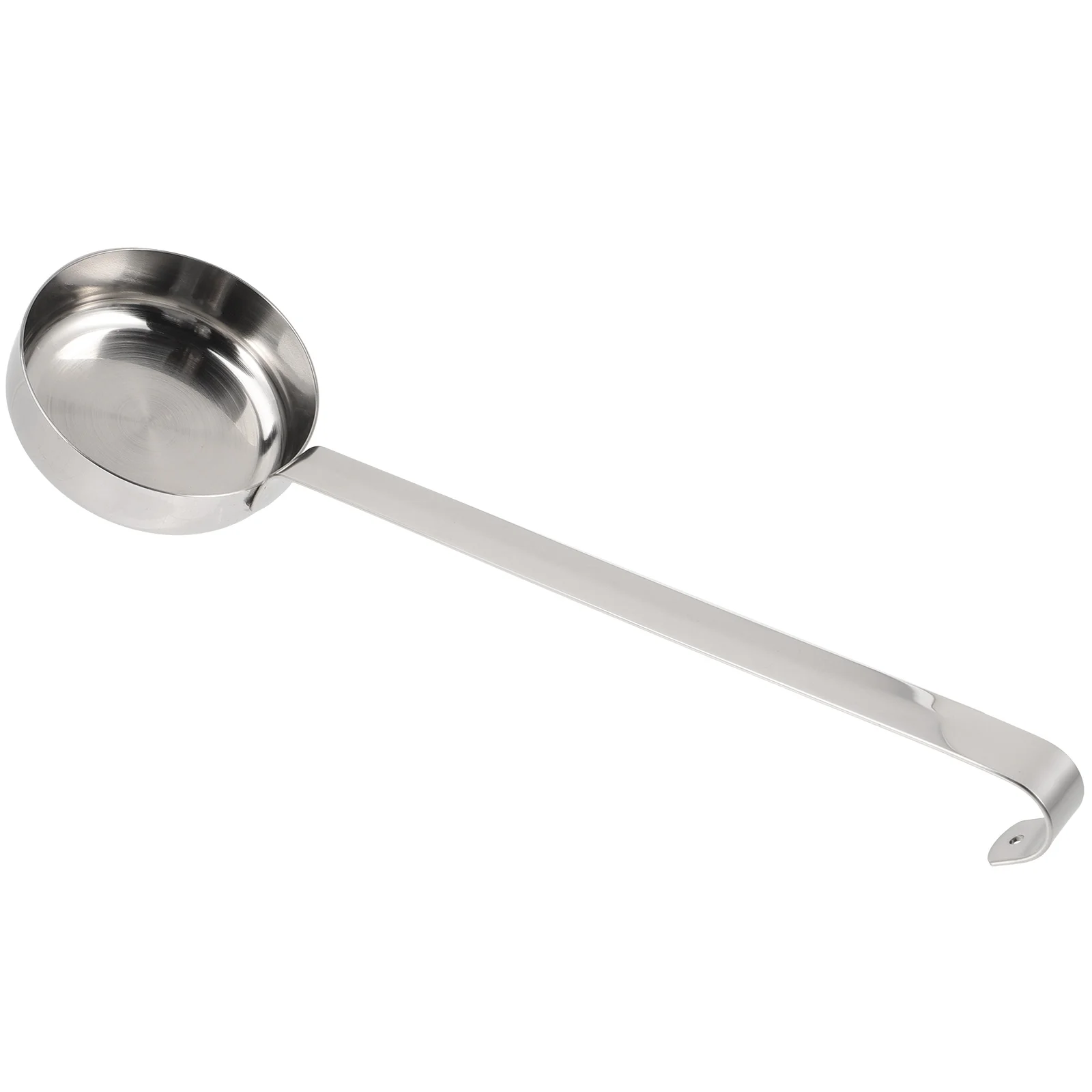 

Stainless Steel Pizza Sauce Spoon Soup Ladle Serving Spoon Flat Bottom Measuring Scoop Cooking Spoon Kitchen Tools