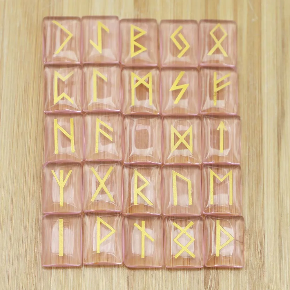 New Natural Rune Stone Agate White Crystals Divination Meditation Alphabet Sandblasted Lettering Carnelian Gift Collection 25Pcs