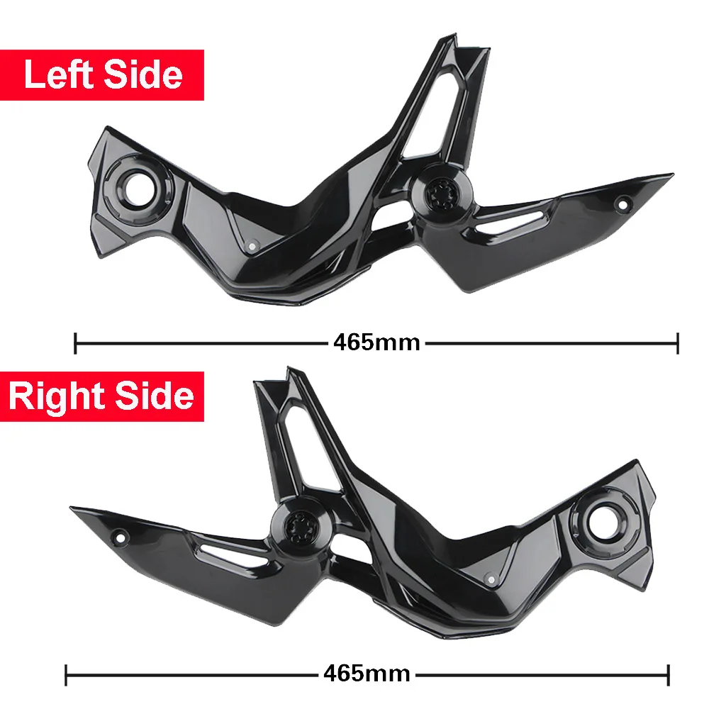 Couvercle Cadre Moto Kawasaki Z900 2017-2019 - Protection Latérale ABS - Noir