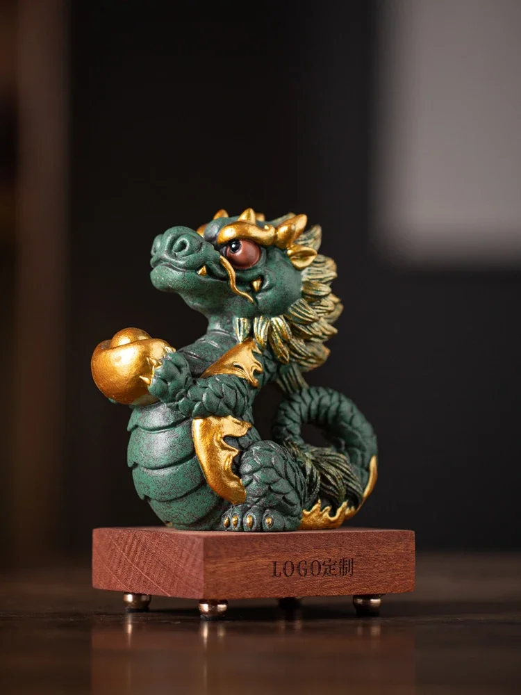 

The Year of the Loong Zodiac mascot living room table decoration