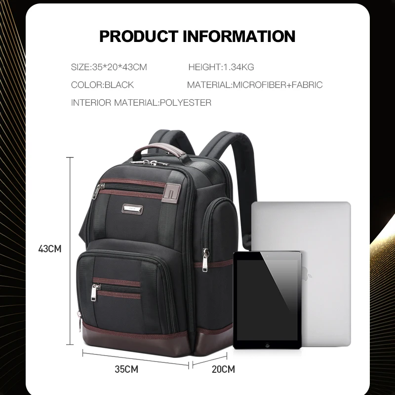 BOPAI New Large Capacity Men Laptop Backpack Multifunctional School Backpack Oxford Cloth Waterproof Business Trip Backpack Bag 6