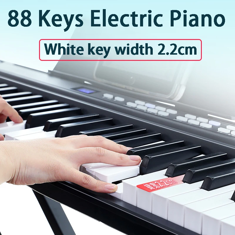Description Picture 4 of itemBlack Portable Electronic Organ 88 Keys Electronic Piano Adult Children Beginners Pianos Professional Keyboard Instruments
