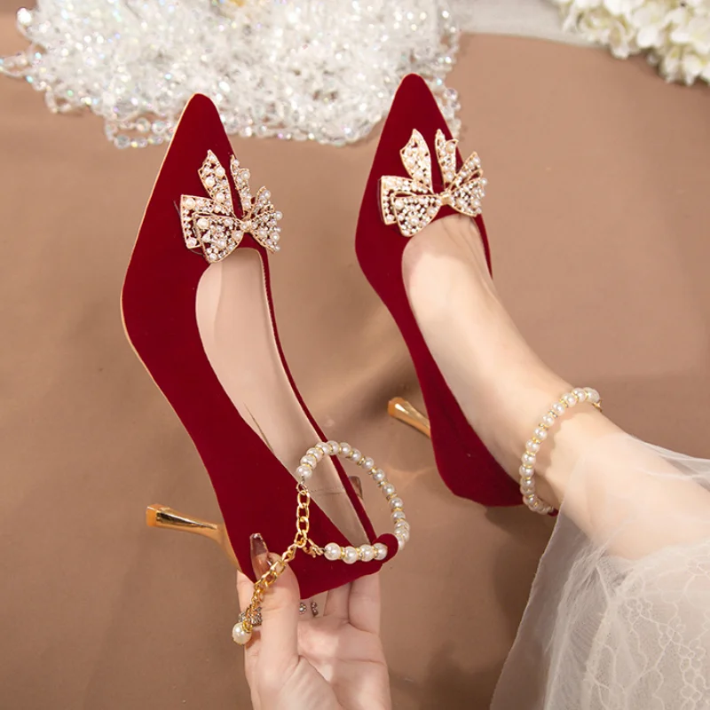 Red Wedding Fancy Bridal Sandal