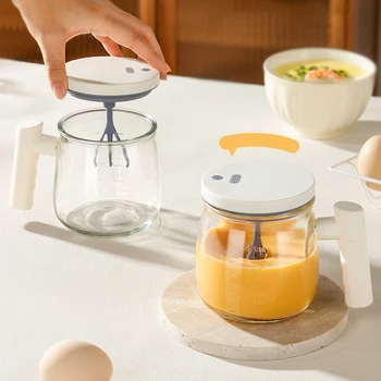 oankr automatic stirring coffee cup rechargeable electric stirring mugs 400ml mixing glass egg cup barista coffee accessories