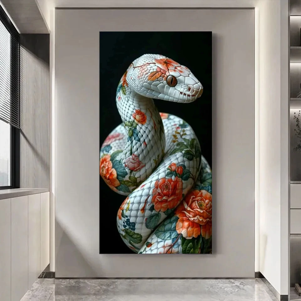 Zodiac Diamond Art DIY Snake 2025 Diamond Mosaic 5D Square and Round Rhinestones Gem Cross Stitch Home Decoration Wall Art