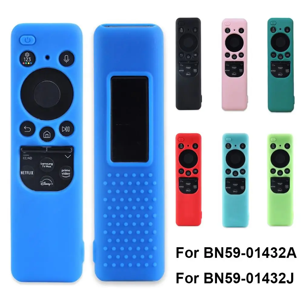 Silicone Remote Case Silicone Remote Sleeve Silicone Remote Cover Silicone Case Protector Remote Controller Cover Solar TV Remote Controller Cover Soft Shockproof Sheath Washable Silicone Protector for Samsung BN59-01432A 01432J