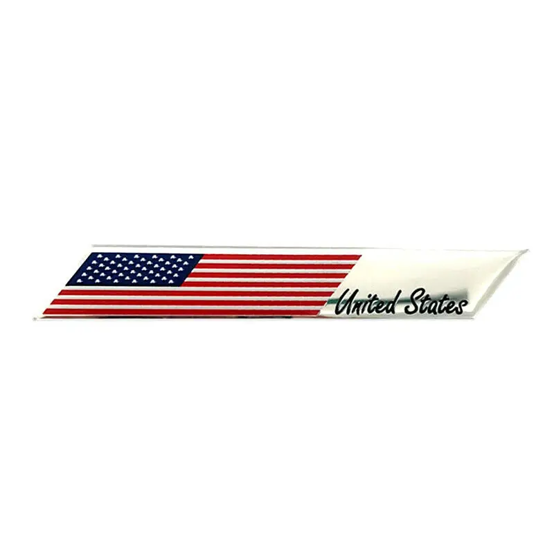 

Aluminum United States Flag Sticker America USA Car Bike Motorcycle Decal Car Gadget Accessories Badge