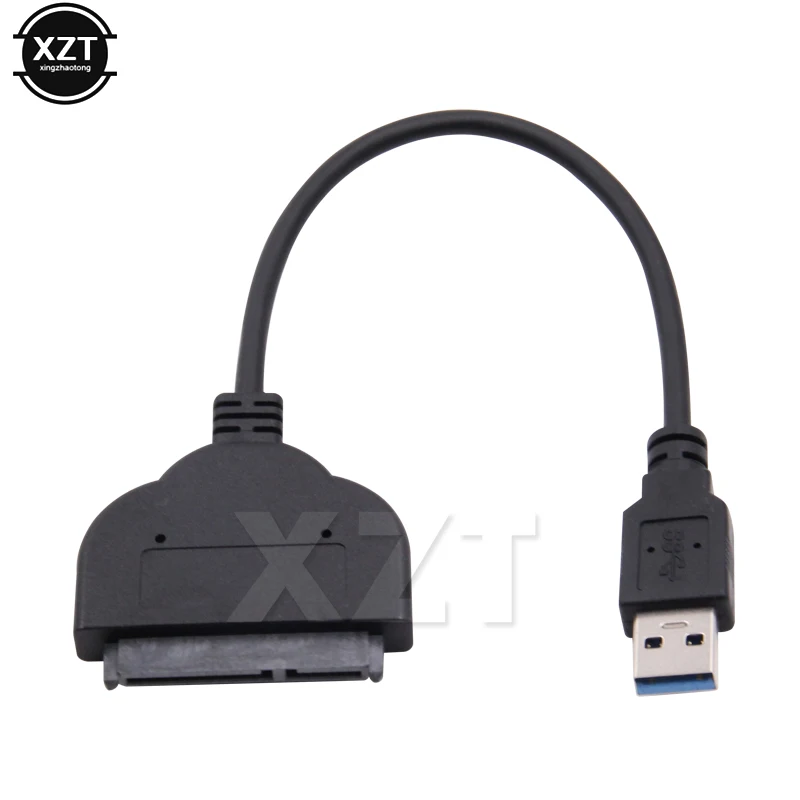 

USB 3,0 к SATA 7 + 15-контактный кабель для жесткого диска, поддержка 2,5-дюймового внешнего SSD HDD жесткого диска, 22-контактный SATA адаптер, кабель для ноутбука, ПК