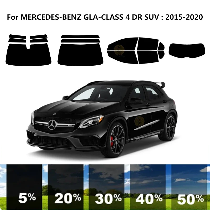 

Precut nanoceramics car UV Window Tint Kit Automotive Window Film For MERCEDES-BENZ GLA-CLASS X156 4 DR SUV 2015-2020
