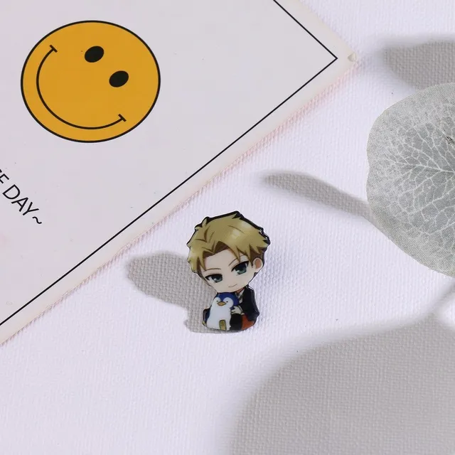 Anime Spy X Family Badge Brooch Pin Cospaly Loid Anya Yor Metal Pins Costume Accessories C