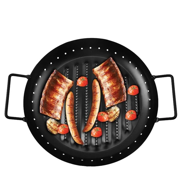 Churrasco BBQ 15 in Round Carbon Steel Griddle Pan