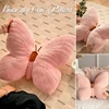 Cute Pink Butterfly Throw Pillow Plush Soft Stuffed Cushion Lifelike Butterfly Throw Pillow Home Couch Living Room Bed Decor 4