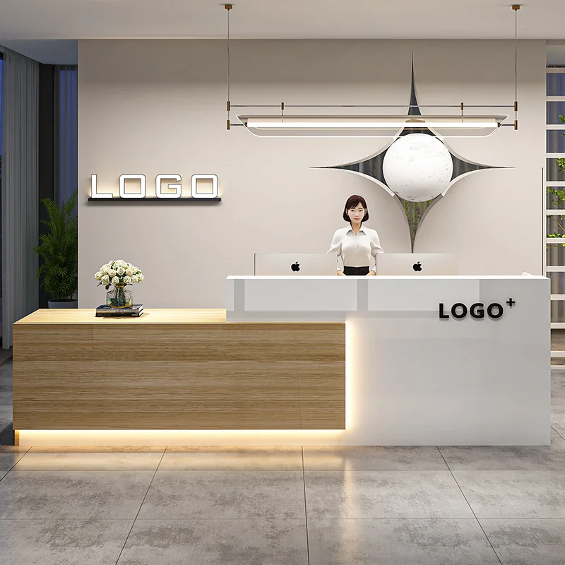 Salon Beauty Reception Desks Luxury Cashier Decor Unique Reception Desks Modern Display Recepci&oacute;n Negocio Commercial Furniture