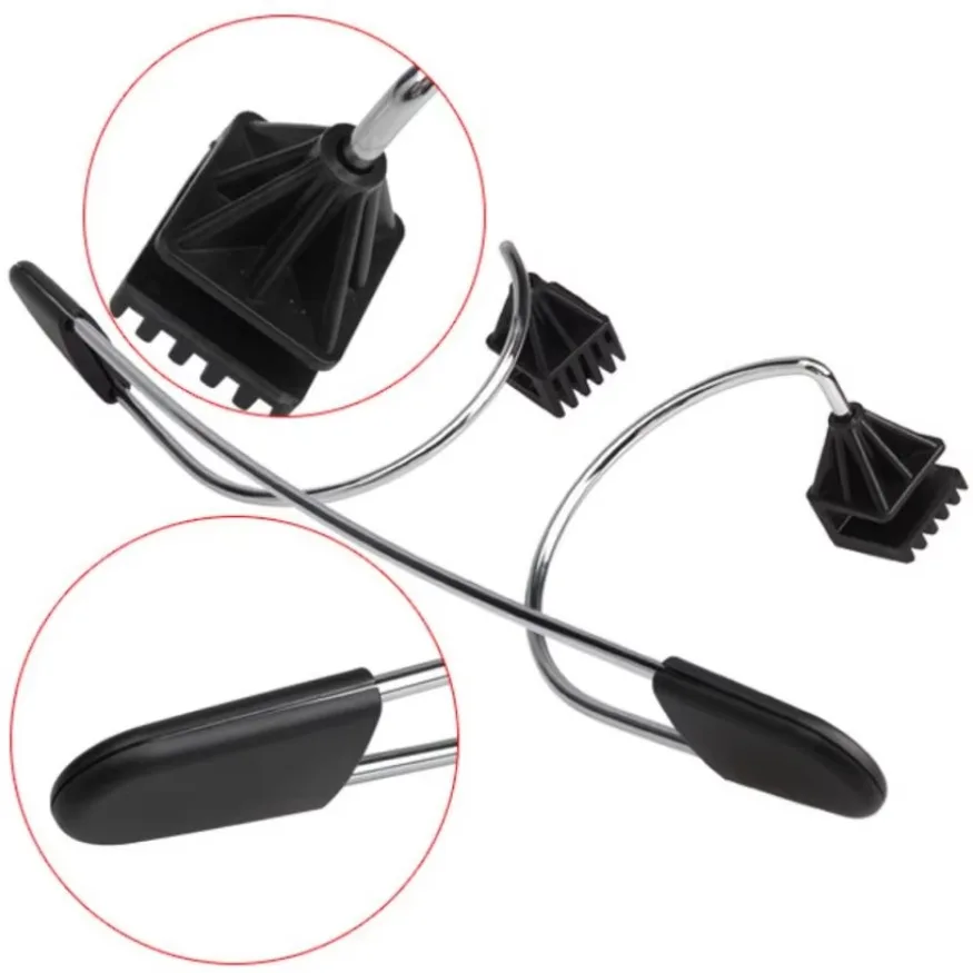 1x Hot Selling Black Headrest Seat Metal Stainless Coat Hanger Clothes Jacket Suits Shirts Holer Car Coat Hanger