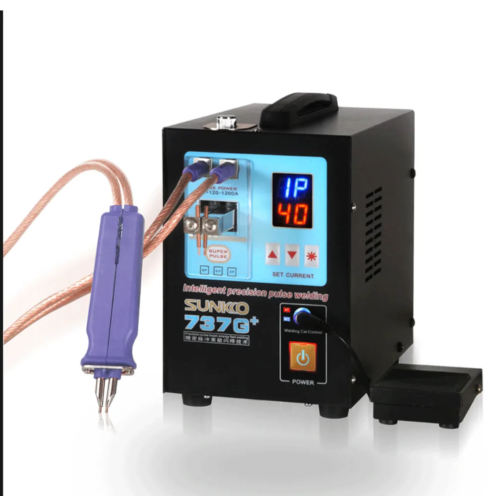 2.8KW SUNKKO737G Spot Welding Machine 110V/220V Pulse18650 Lithium Battery Touch Spot Welder Machine Welding 0.15mm Nickel Sheet 2