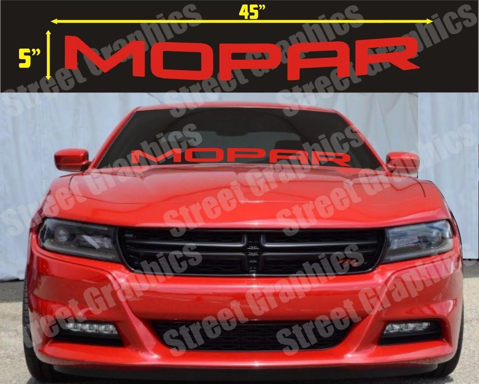 

For mopar car or truck windshield vinyl banner decal sticker Car Styling