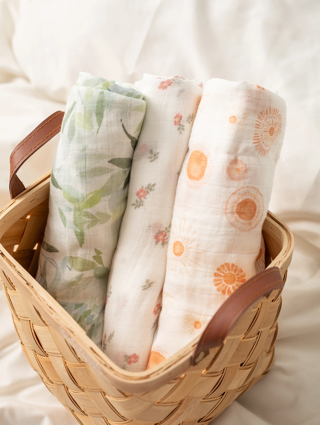 Digital Print Bamboo Cotton Muslin Swaddle Blankets 120*120cm for Newborn Bath Towel Wrap Baby Item Mother Kids cotton muslin blanket swaddle blanket cotton swaddle